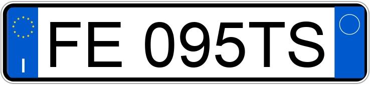 Numer rejestracyjny FE095TS posiada LANCIA Ypsilon 3a serie