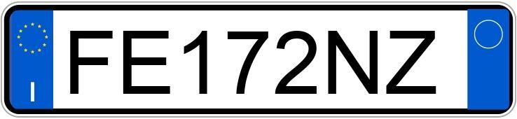 Numer rejestracyjny FE172NZ posiada BMW Serie 1