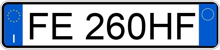 Numer rejestracyjny FE260HF posiada FIAT QUBO