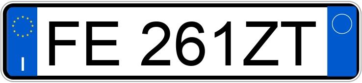 Numer rejestracyjny FE261ZT posiada FIAT 500L