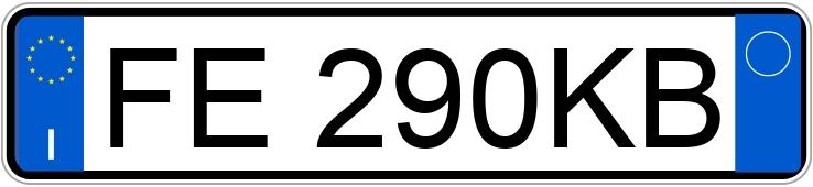 The registration number FE290KB has VOLKSWAGEN POLO