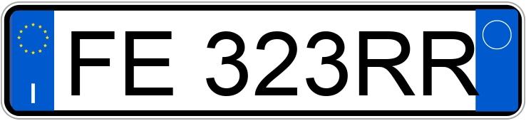 Numer rejestracyjny FE323RR posiada FIAT Punto 4a serie