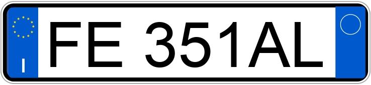 Numer rejestracyjny FE351AL posiada LAND ROVER RR Evoque 1a serie