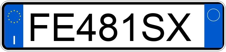 Numer rejestracyjny FE481SX posiada FIAT 500 Numer rejestracyjny FE481SX posiada FIAT 500