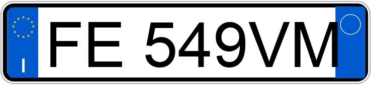 Numer rejestracyjny FE549VM posiada BMW Serie 3