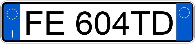 Numer rejestracyjny FE604TD posiada  