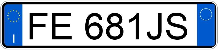 Numer rejestracyjny FE681JS posiada FIAT Panda 3a serie