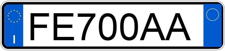 Numer rejestracyjny FE700AA posiada FORD Fiesta 6a serie