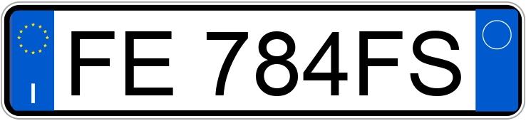 Numer rejestracyjny FE784FS posiada FIAT Punto 4a serie