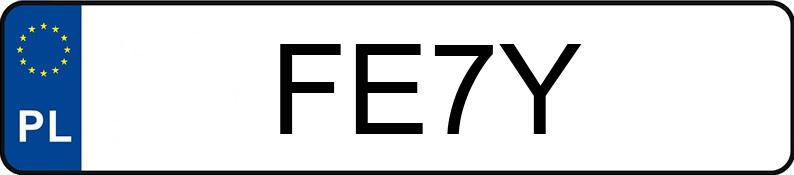 Numer rejestracyjny FE 7Y posiada MERCEDES-BENZ SL 500 - FE7Y