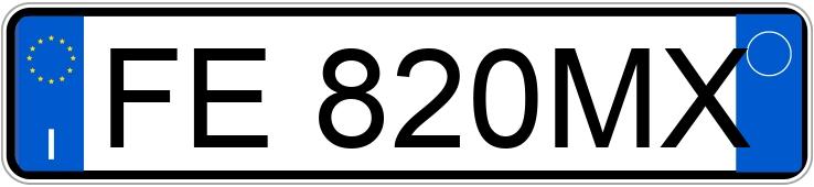 Numer rejestracyjny FE820MX posiada MINI Mini Clubman