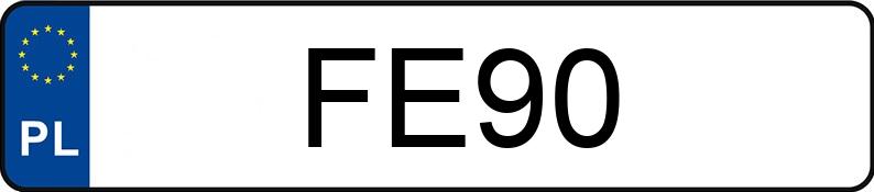 Numer rejestracyjny FE 90 posiada BMW 740 - FE90