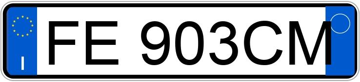 Numer rejestracyjny FE903CM posiada LANCIA Ypsilon 3a serie