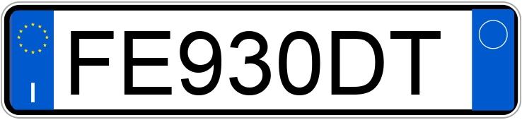 Numer rejestracyjny FE930DT posiada FIAT Panda 3a serie