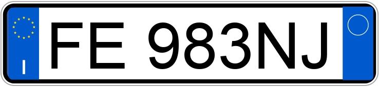 Numer rejestracyjny FE983NJ posiada VOLVO V40