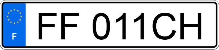 Numer rejestracyjny FF011CH posiada CITROEN C3