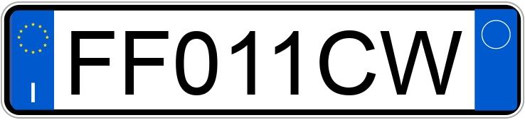 Numer rejestracyjny FF011CW posiada TOYOTA Yaris 3a serie Numer rejestracyjny FF011CW posiada TOYOTA Yaris 3a serie