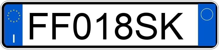 Numer rejestracyjny FF018SK posiada FIAT Punto 4a serie