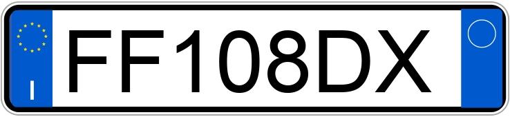 Skradziono pojazd o numerach rejestracyjnych FF108DX
