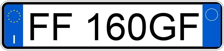 Numer rejestracyjny FF160GF posiada FIAT Punto 4a serie