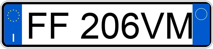 Numer rejestracyjny FF206VM posiada CITROEN C3