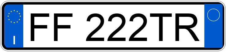 Numer rejestracyjny FF222TR posiada  