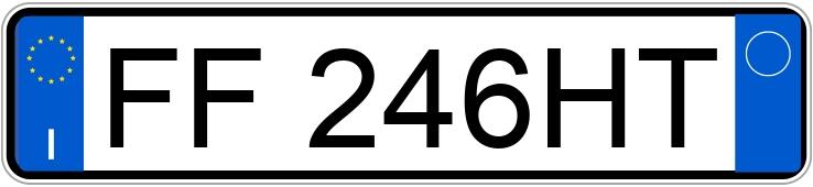 Numer rejestracyjny FF246HT posiada FIAT 500L