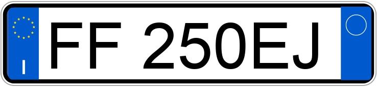 Numer rejestracyjny FF250EJ posiada SUBARU XV 1a serie