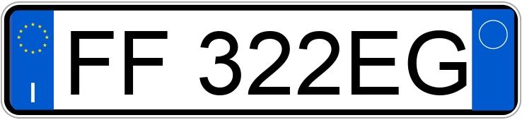 Numer rejestracyjny FF322EG posiada JAGUAR XE