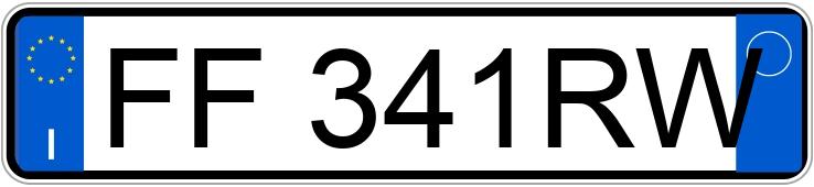 Numer rejestracyjny FF341RW posiada FORD Mustang