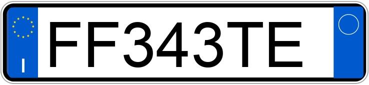 Numer rejestracyjny FF343TE posiada AUDI A1-S1