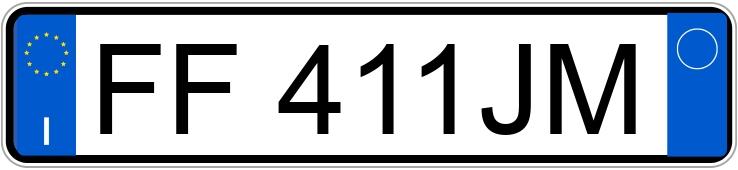 Numer rejestracyjny FF411JM posiada FIAT Panda 3a serie