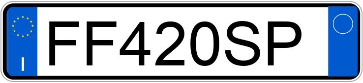 Numer rejestracyjny FF420SP posiada HYUNDAI ix20