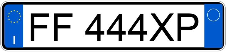 Numer rejestracyjny FF444XP posiada MERCEDES Classe A