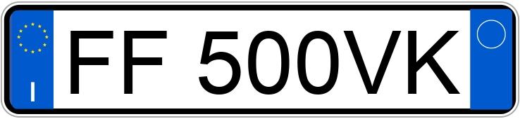 Numer rejestracyjny FF500VK posiada ALFA ROMEO Giulia