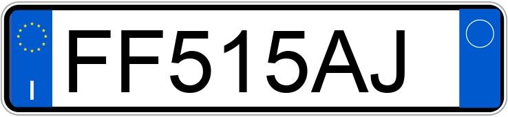 Numer rejestracyjny FF515AJ posiada FIAT 500L