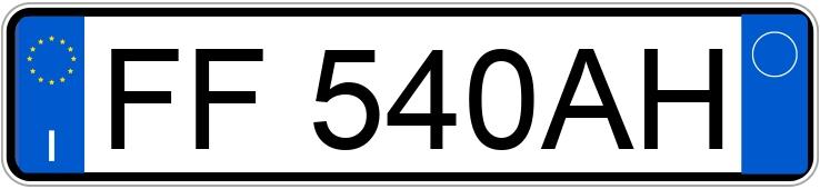 Numer rejestracyjny FF540AH posiada BMW X1