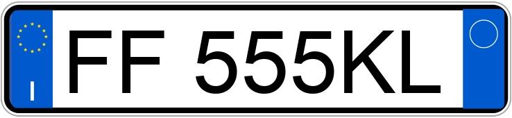 Numer rejestracyjny FF555KL posiada ALFA ROMEO Giulia