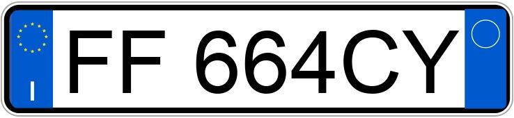 Numer rejestracyjny FF664CY posiada FORD EcoSport