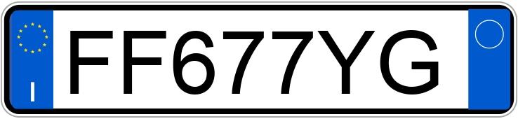 Numer rejestracyjny FF677YG posiada FIAT Punto 4a serie