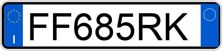 Numer rejestracyjny FF685RK posiada AUDI A5 1a serie Numer rejestracyjny FF685RK posiada AUDI A5 1a serie