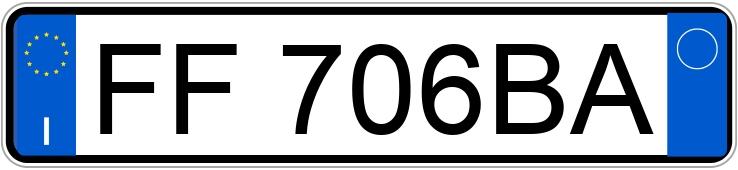 Numer rejestracyjny FF706BA posiada PEUGEOT 108