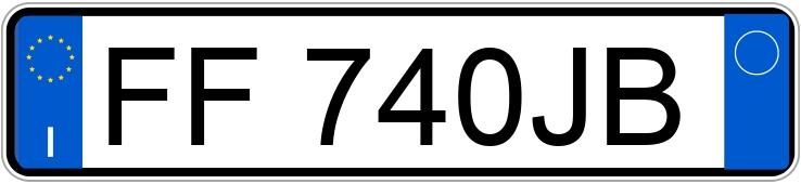 Numer rejestracyjny FF740JB posiada BMW Serie 3