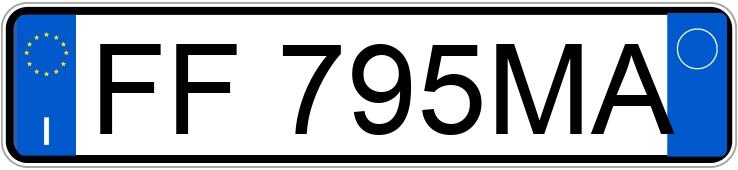 Numer rejestracyjny FF795MA posiada FIAT Tipo