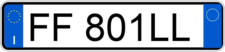 Numer rejestracyjny FF801LL posiada FIAT Panda 3a serie Numer rejestracyjny FF801LL posiada FIAT Panda 3a serie