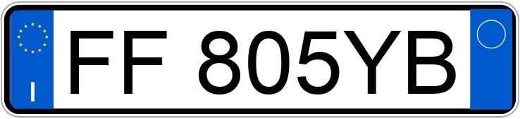 Numer rejestracyjny FF805YB posiada FIAT Punto 4a serie