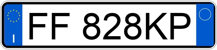 Numer rejestracyjny FF828KP posiada TOYOTA Yaris 3a serie