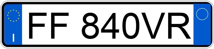 Numer rejestracyjny FF840VR posiada AUDI A4 4a serie