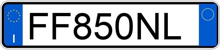 Numer rejestracyjny FF850NL posiada FIAT Panda 3a serie