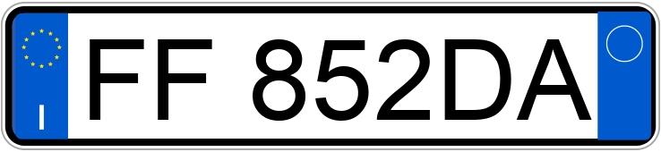 Numer rejestracyjny FF852DA posiada RENAULT CLIO